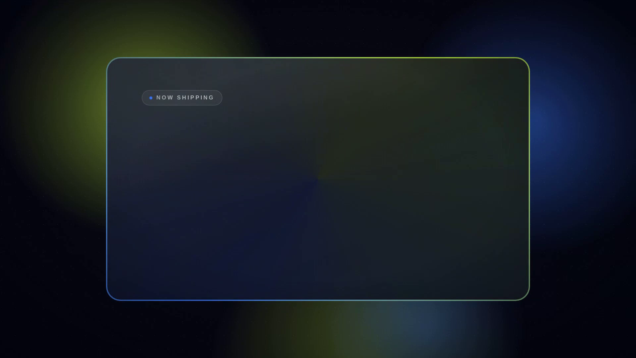 Still from a P2V Studio demo reel showing on-brand motion graphics